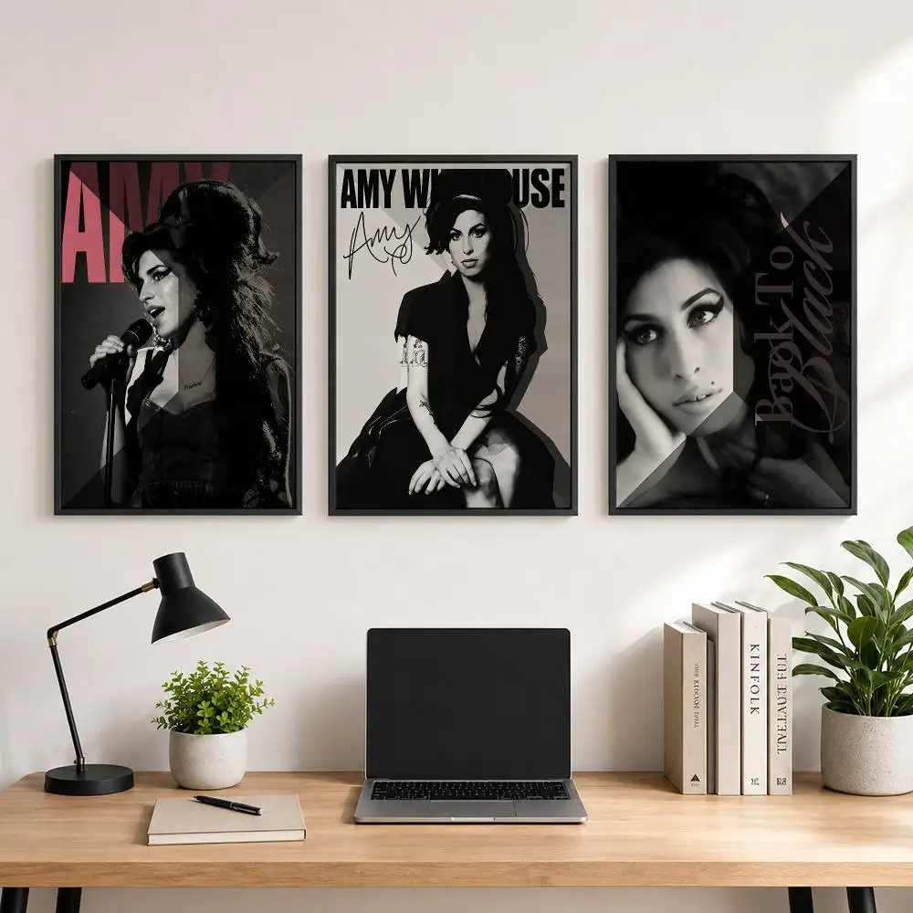 music Amy Winehouse Poster Poster Large Unframed Wall Art Modern Minimalist Decor Print for Living Room Home