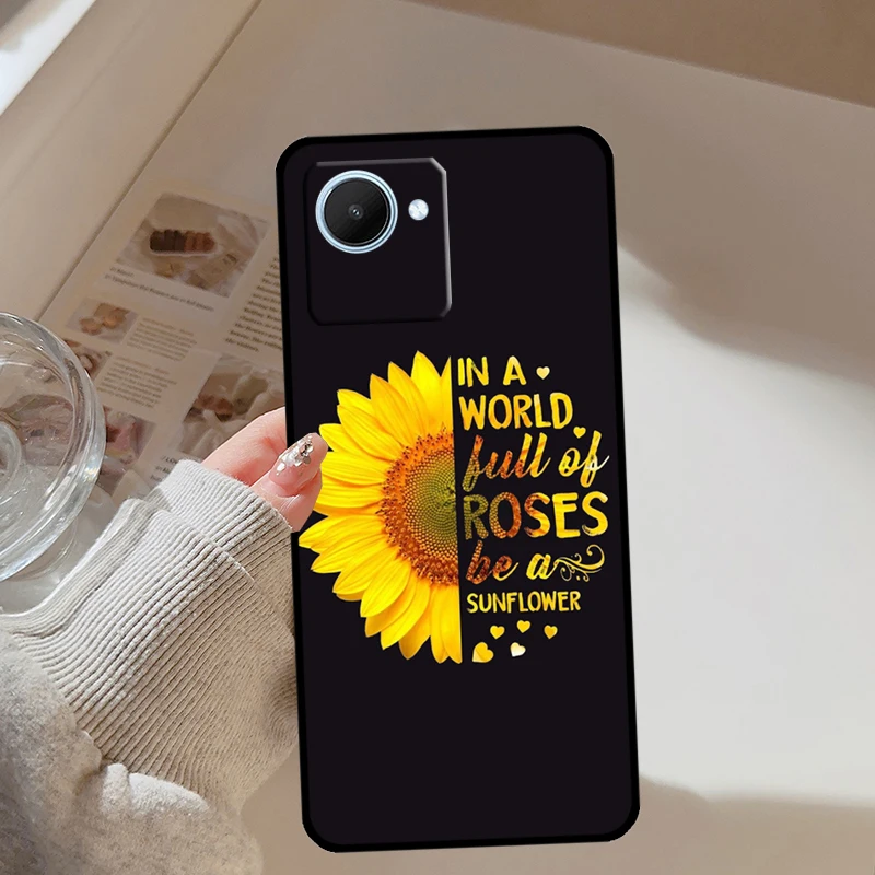 You Are My Sunshine Sunflower Case For Realme GT Neo 5 3 2 3T 8 9 10 11 Pro Plus C15 C25s C21Y C30 C33 C35 C53 C55 C31