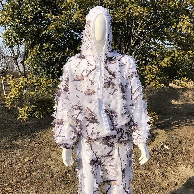 Snow Maple Leaf Ghillie Suit CS Shooting Bird Watching Camouflage Clothing Jesus Survival Chicken Stealth Clothing