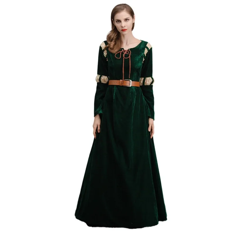 Anime Brave Princess Costume Cosplay Costume adulto Mei Linda Green Fancy Dress donna Halloween Carnival Party abiti da sera