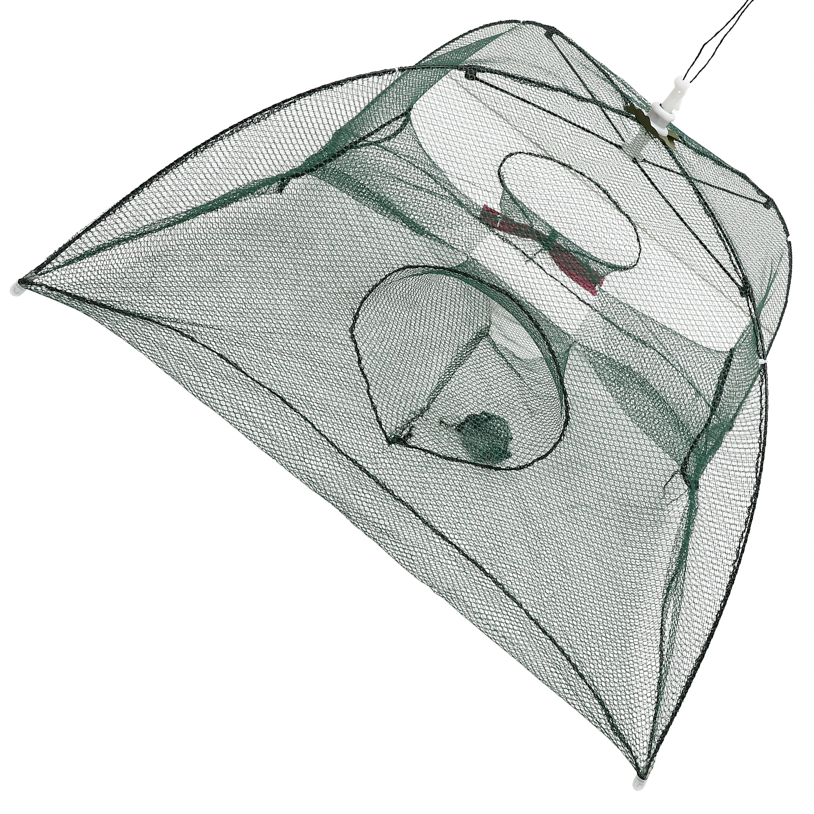 

Umbrella Automatic Fishing Net Foldable Collapsible Crab Catcher Durable Steel Wire Lightweight Storage Carrying Telescoping