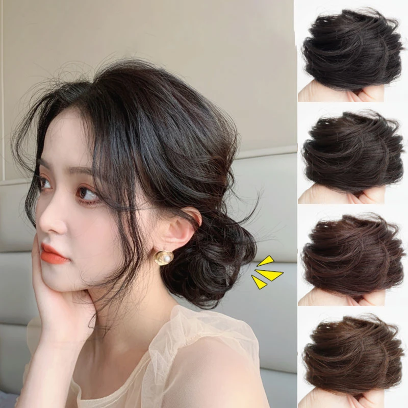 Maruki Head Hair Accessories Straight Hair Bun Women's Low Ball Head Wig Ring Natural Fluffy Bun Light And Compact Donut