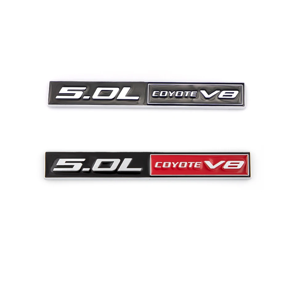

5.0L Coyote V8 Logo Emblem Badge Car Accessories Sticker for All Models Toyota Avalon 2020 Mercedes Benz Accessories Decoration
