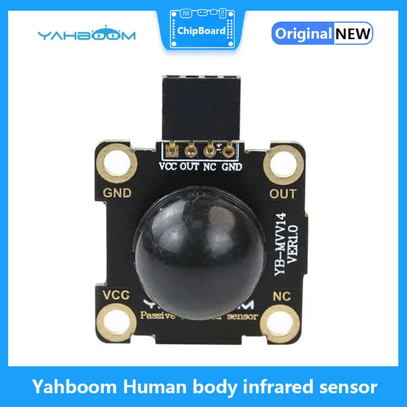 Yahboom-Corpo Humano Módulo Sensor Infravermelho, Compatível com Jacaré Clipe, Linha DuPont, Cabo PH2.0