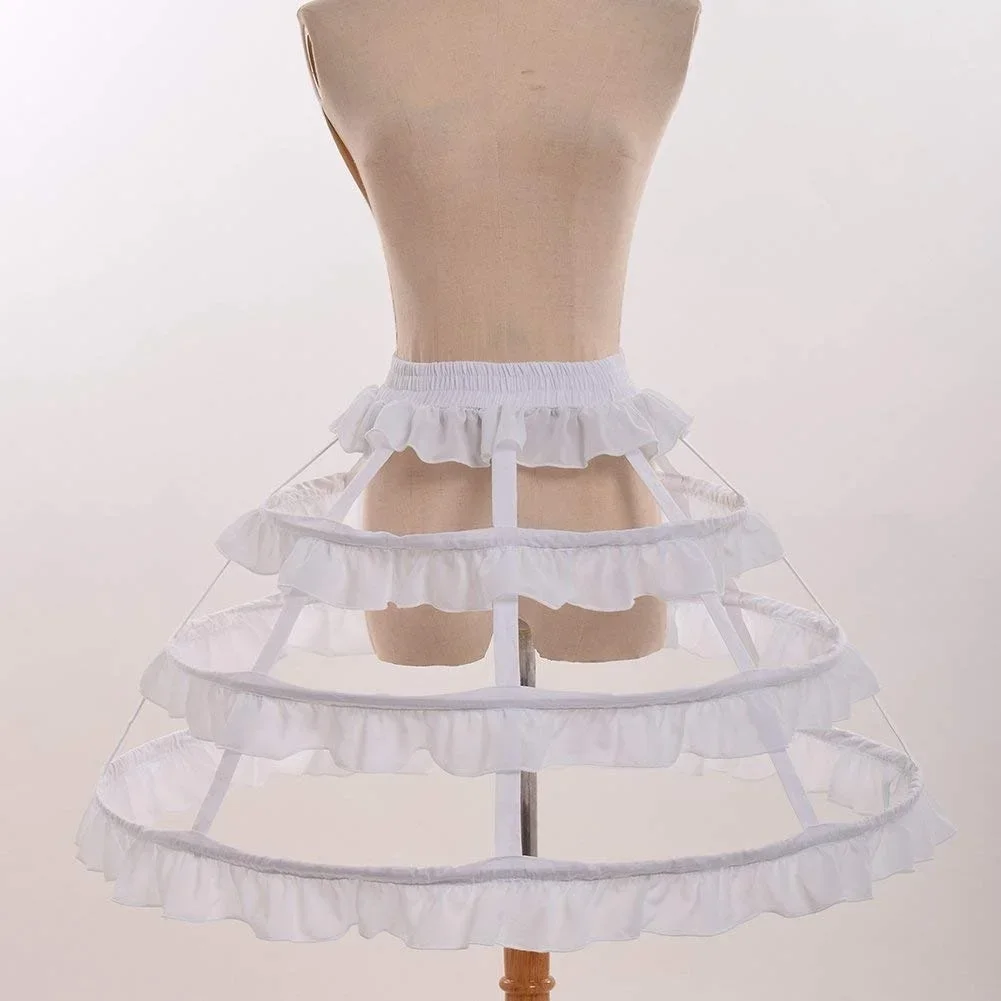 Gaun Rok Lingkaran Pernikahan Rok Panier Rok Pikuk Crinoline Rok sangkar