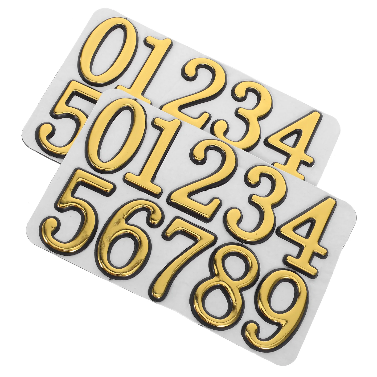 

2 Sets House Number Sticker Bin Stickers Mailbox Adhesive Numbers for outside Trash Can Address Three-dimensional