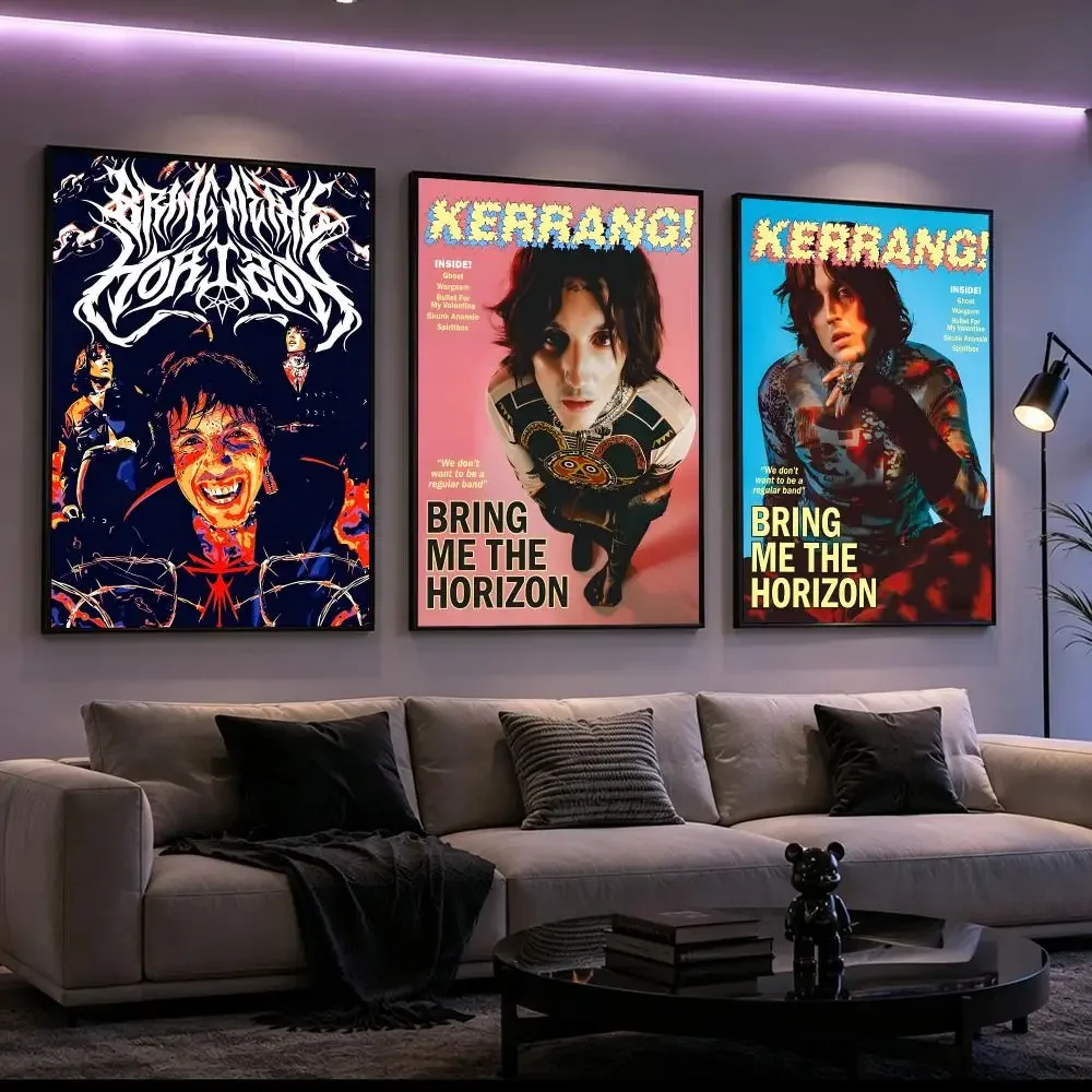 Bring Me The Horizon Poster Poster HD Printing Cyberpunk Style Wall Art Home Decor For Gaming Room Living Room Bedroom Gift Idea