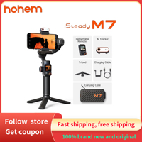 Hohem iSteady M7 Gimbal Stabilizer for Smartphone Detachable Touchscreen Built-in Extension Rod Magnetic AI Tracker Fill Light