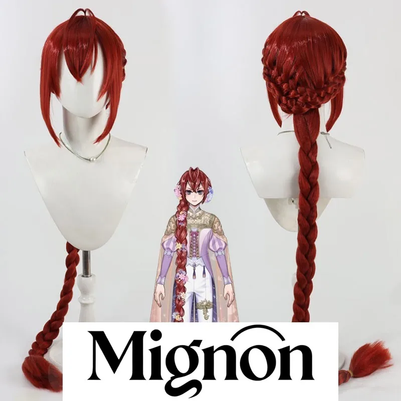 

Twisted Wonderland Riddle Rosehearts парик для косплея толстая съемная длинная коса подарок на Хэллоуин