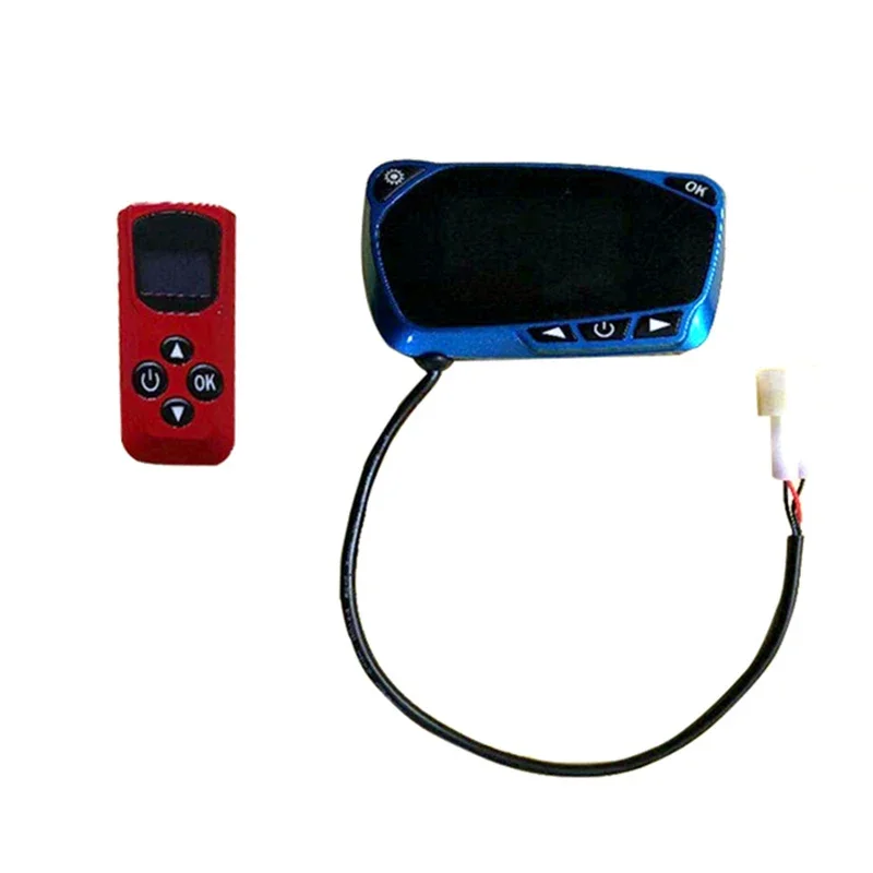 5KW 12V Diesel Air Heater with Remote Control 10L Fuel Tank Set for Boat RV Bus Car Electric Kit Various Vehicles