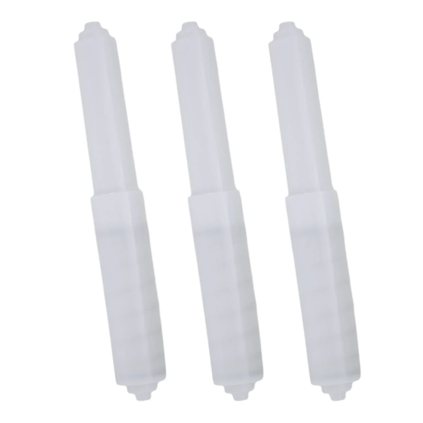 1/3pcs Toilet Paper Holder White Bathroom Toilet Roll Spindle Spring Loaded Replacement Insert Holder Plastic