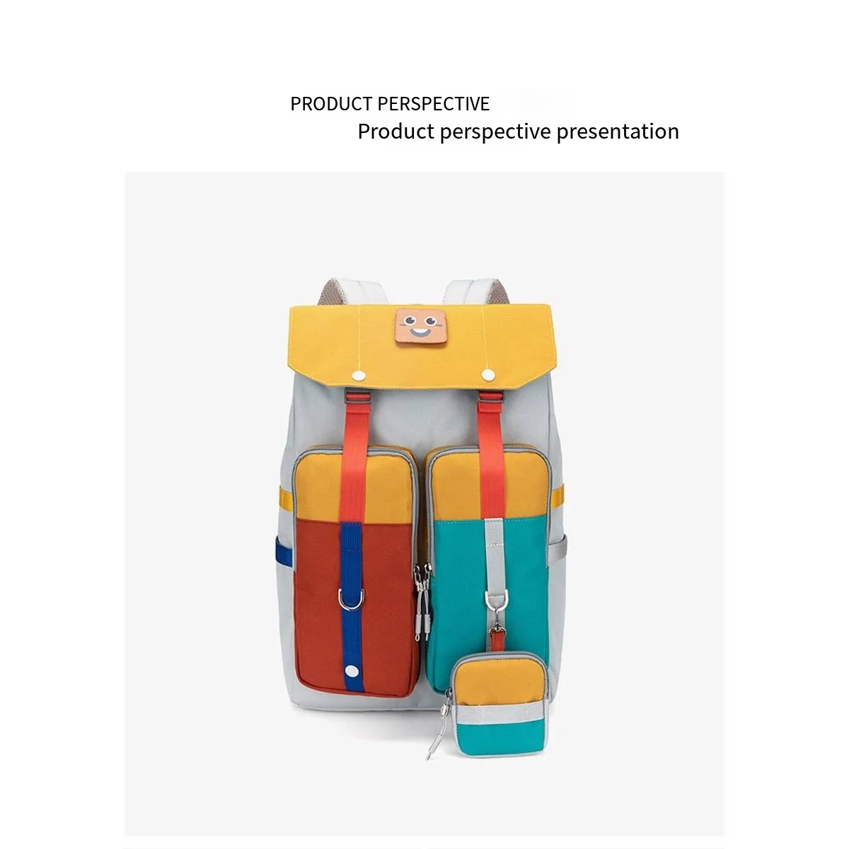

Fashionable Korean version student backpack, cute and casual, fashionable and versatile flip top travel backpack for women