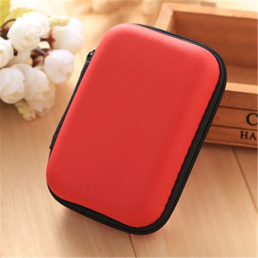Funda multifunción para disco duro, funda protectora para unidad externa, funda para disco duro, bolsa para disco duro, caja de almacenamiento EVA, bolsa con cremallera