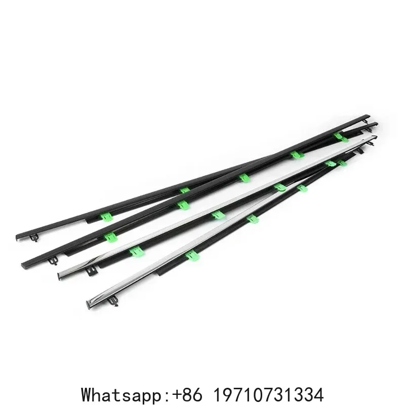 Window Weatherstrips For Honda CRV CR-V 2007-2011 Black Chrome Door Moulding Trim Belt Outer Window Glass Seal Belts view 4