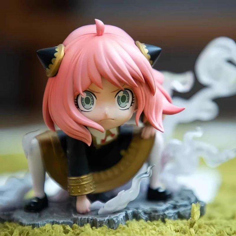 Spyxfamily Anime-Figuren Anya Forger Actionfiguren GK PVC-Statue Sammlermodell Schreibtisch-Deko Niedliche Spielzeuge Geburtstagsgeschenke