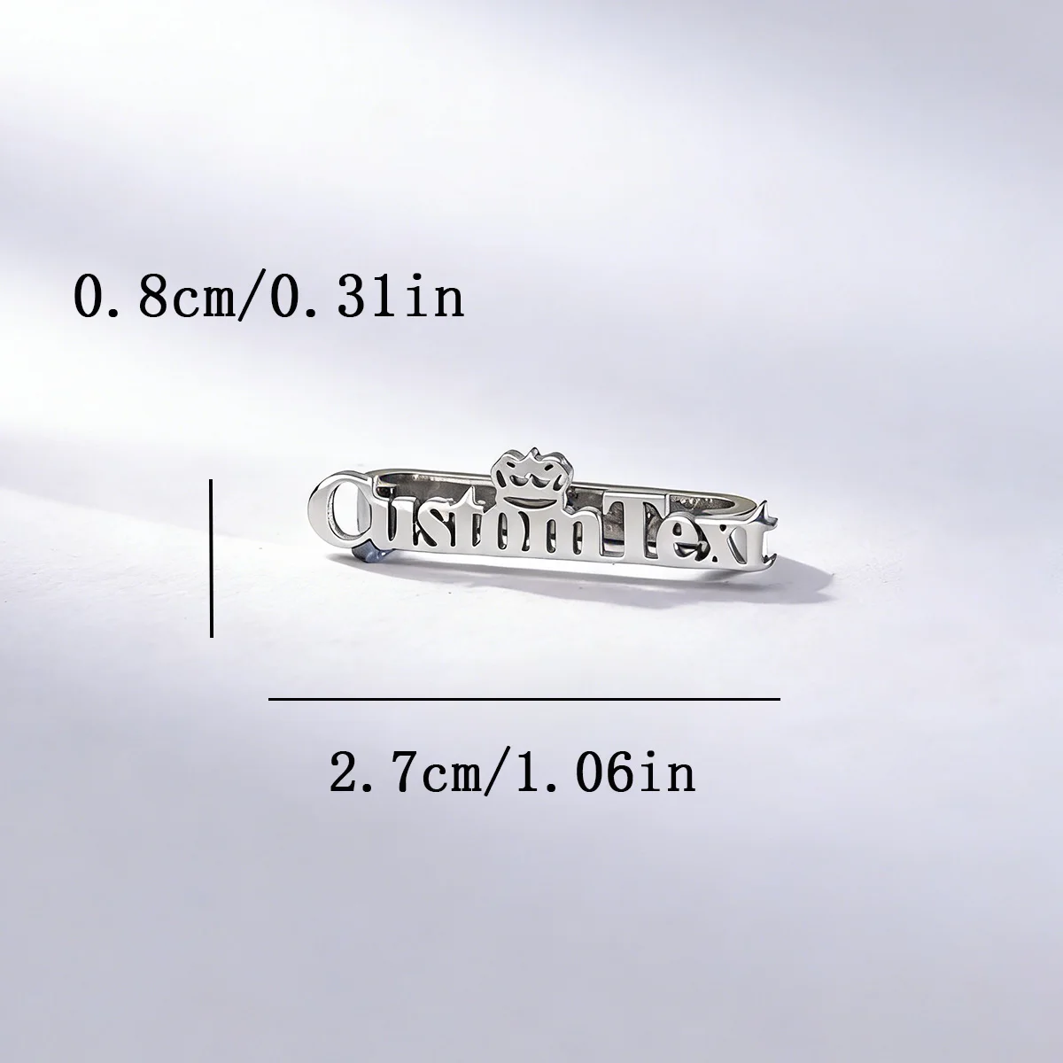 Todorova Custom Nane Crown Watch Band Charm, Personalized Metal Accessory for Watch Strap - view 6