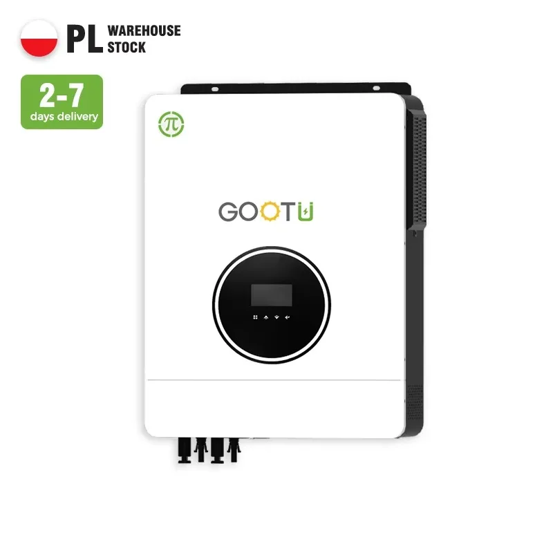 محول طاقة تيار متردد تيار مستمر من مستودع الاتحاد الأوروبي 48 فولت 7 كيلو وات عاكس شمسي هجين مع وحدة تحكم شحن MPPT