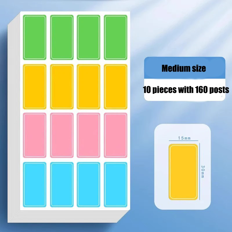 Gekleurde zelfklevende waterdichte etiketstickers Handgeschreven naamstickers Naamstickers Datumstickers Voedseletiketten