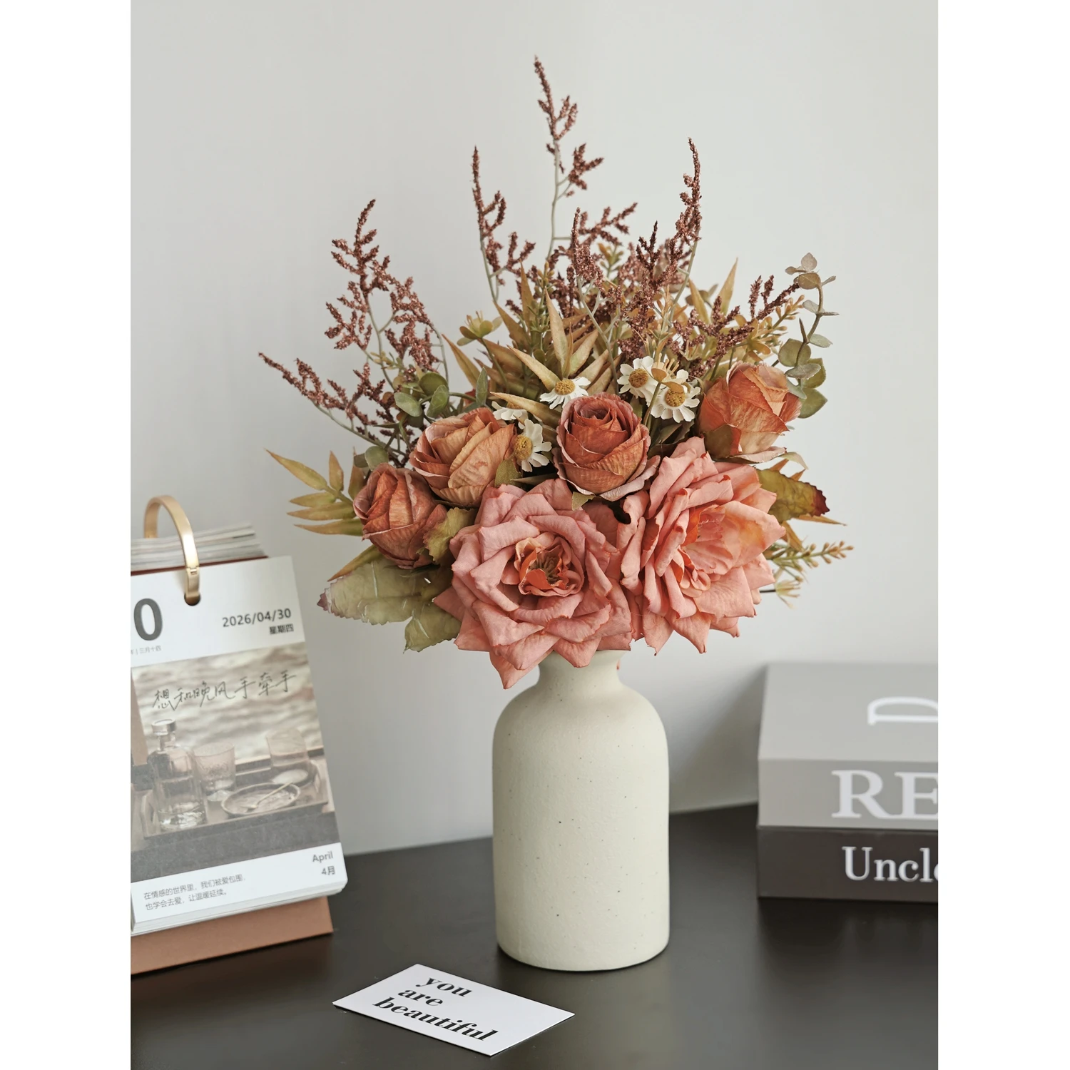 Seidenrosen Künstliche Blumen Hochzeit Heim Tisch Herbstdekoration Brautstrauß Bastelzubehör Kranz Wanddekoration Garten DIY Geschenke – Detail 3