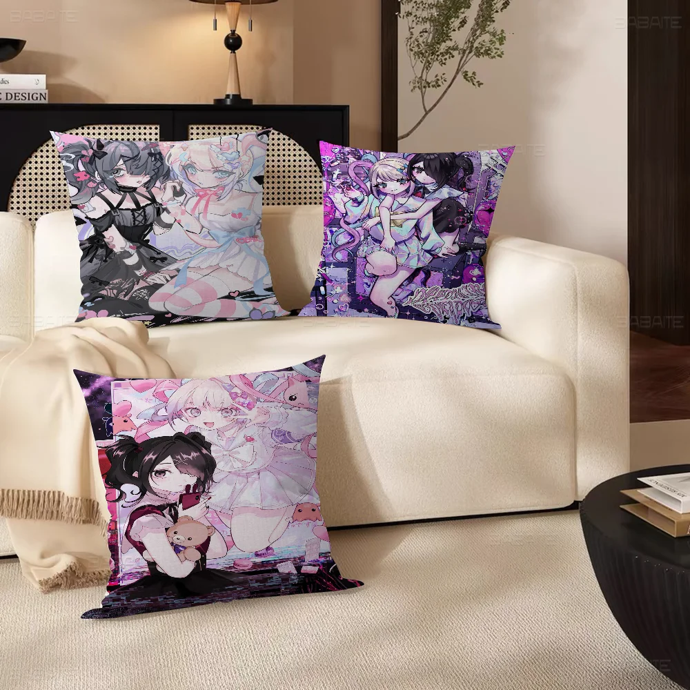 Needy Girl Overdose Game Pillow Cushion Cover Pillowcase Living Room Sofa Home Decor Customized