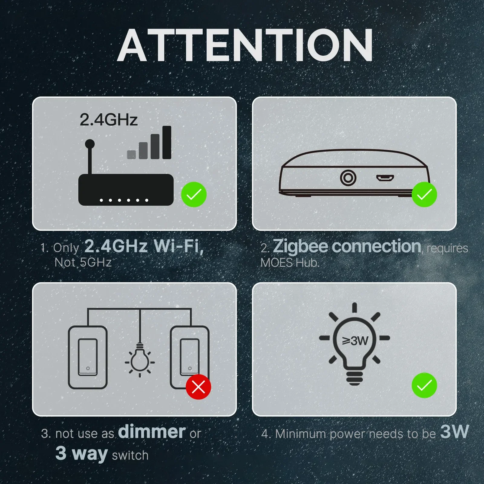 MOES Star Ring Smart ZigBee Light Switch Single Pole No Capacitor Neutral Wire Optional Push Button Switch 1 2 3 4 Gangs Tuya view 5
