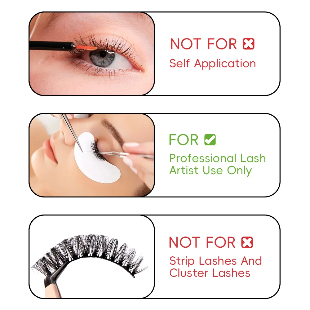 Befer 5ml Glue for Eyelashes Extensions Professional False Eyelash Glue 0.5-2 Sec Fast Drying Low Odor No Irritant Make Up Tools