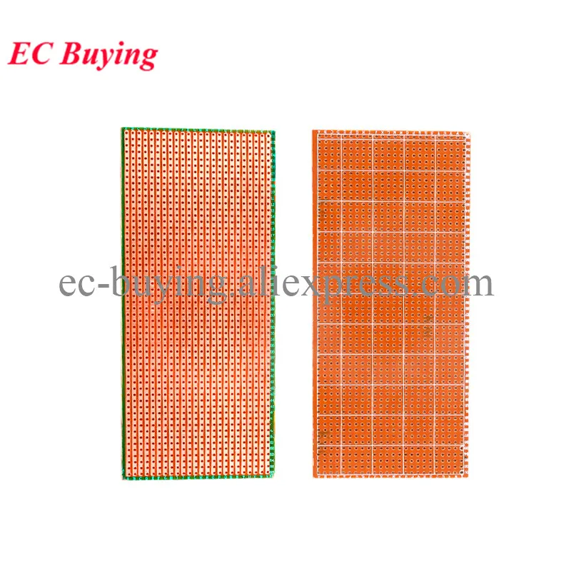 2pcs/lot 6.5*14.5 6.5X14.5CM DIY Prototype Paper PCB Universal Experiment Matrix Circuit Board 2.54mm Connected Hole 65*145mm