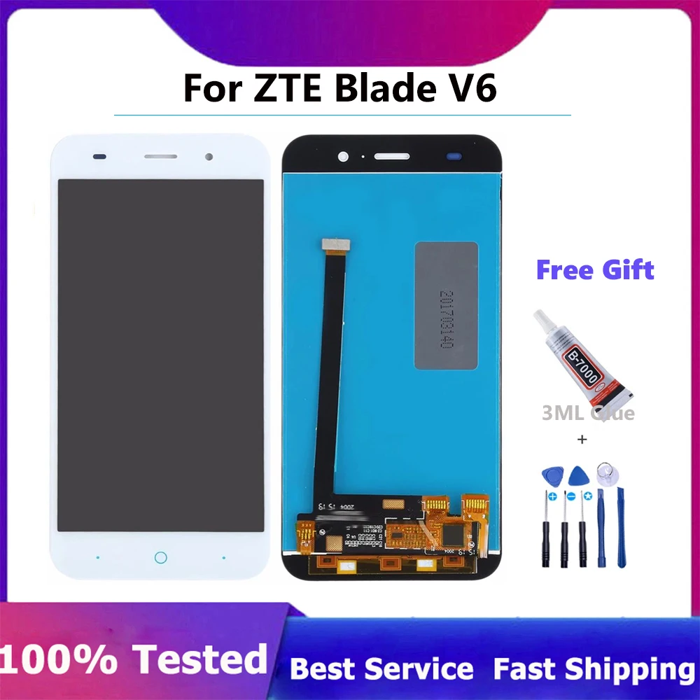 

Original 5.0" For ZTE Blade V6 X7 D6 Z7 T660 T663 LCD Display Touch Screen Digitizer Assembly Replacement For ZTE Blade V6 lcd