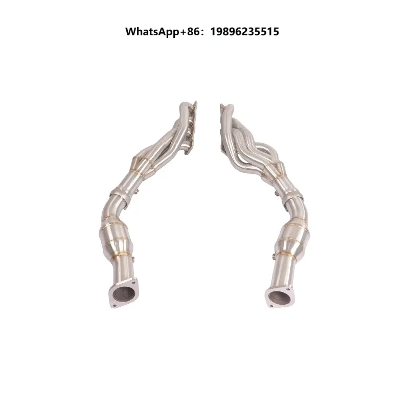 Premium Catalytic Converter TRX Components 304 Stainless Exhaust Manifold Flow Racing Tuning Parts Modification Kit