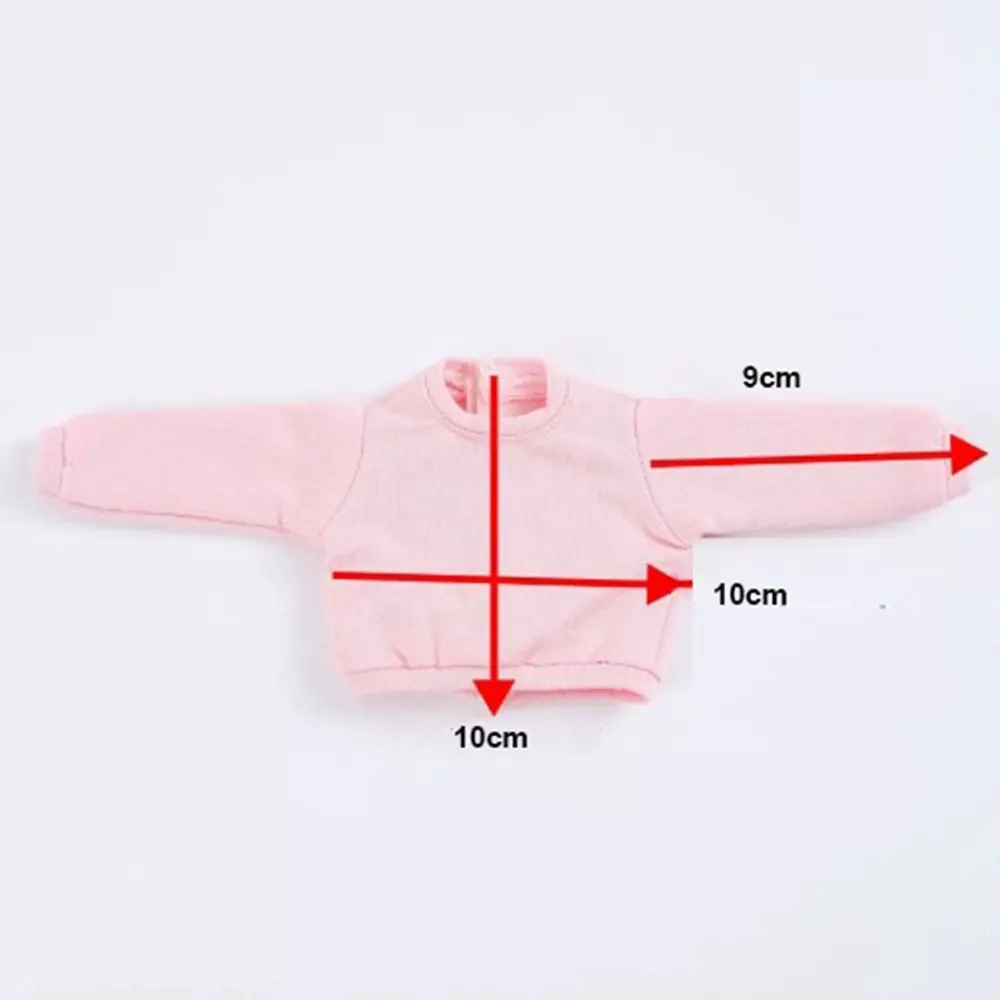 DIY handgemachtes, lockeres, lässiges Sweatshirt, modisch, 10 Farben, langärmelig, Hoodies, DIY-Geschenkpuppen, Tops, Kleidung für Blythe-Puppen
