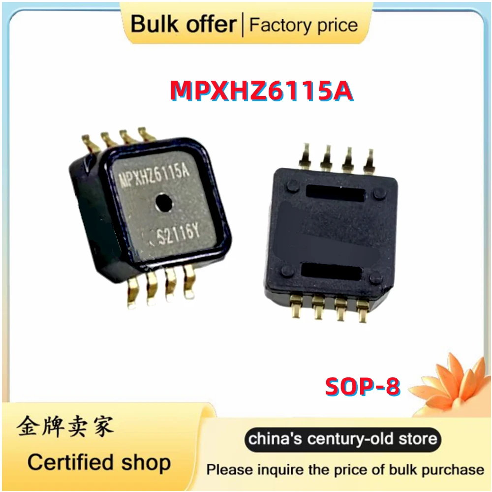 2PCS/Lot Original MPXHZ6115A6T1 MPXH6115A MPXHZ6115A MPXH6115 SOP-8 Pressure sensor chip