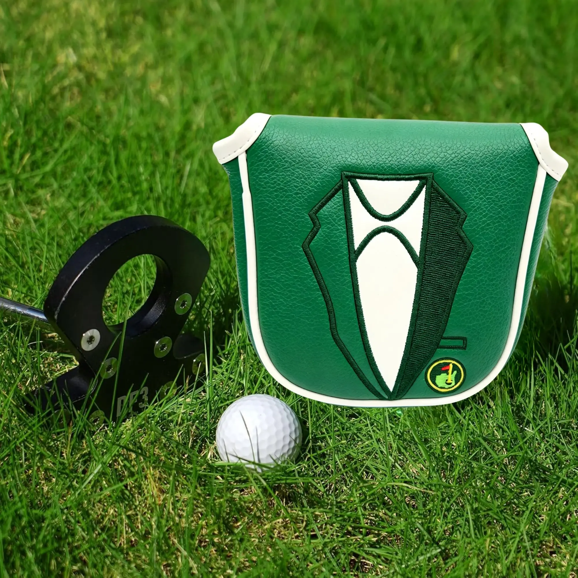 Premium Putt Cover for DF3, Golf Club Protector Putter Headcover with Green Jacket  Pattern, Funny Golf Accessories for Dad view 5