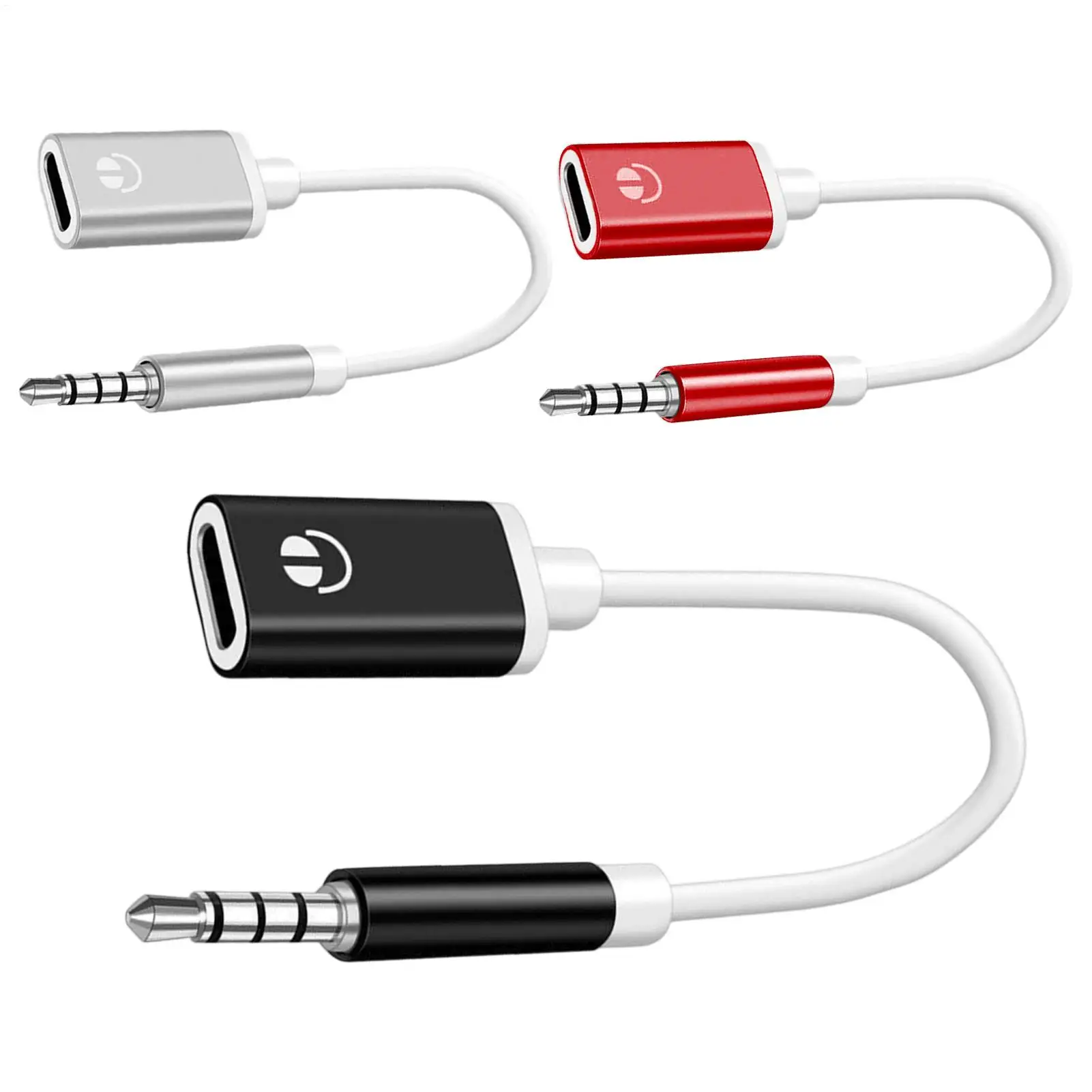Type C Earphone Adapter Typec Female Flat Head Earphone Type-C Converter Earphone Adapter Earphone Audio Adapter Cable 3.5mm