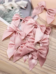 20pcs Solid Gift Wrapping Bow, Pink Polyester Bow Gift Decoration For Party Decor