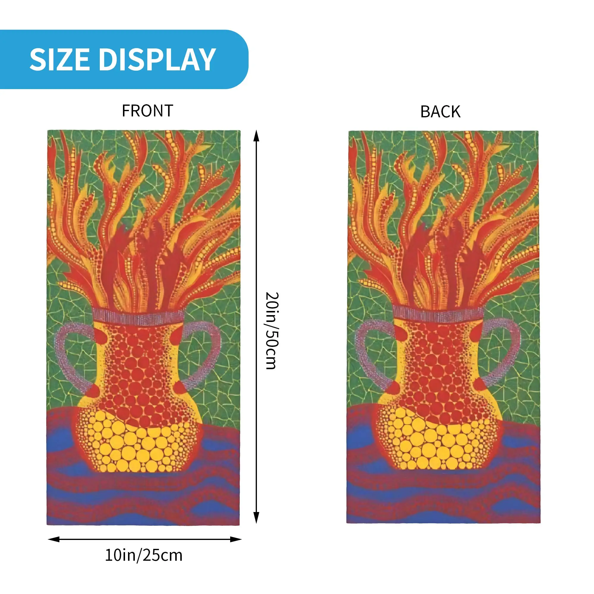 Yayoi Kusama Abstract Pumpkin Bandana Neck Warmer Men Women Winter Hiking Ski Scarf Gaiter  Face Cover
