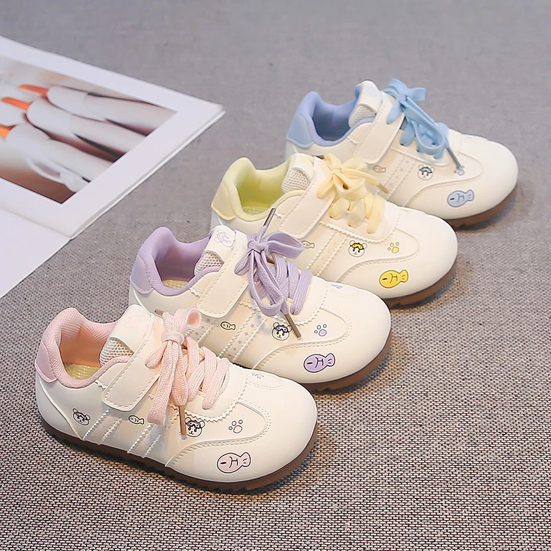 Sweet Girl Casual Shoes 2026 Autumn/Winter New Girls Fashion Sports Shoes Lightweight and Multi functional Casual Princess Shoes