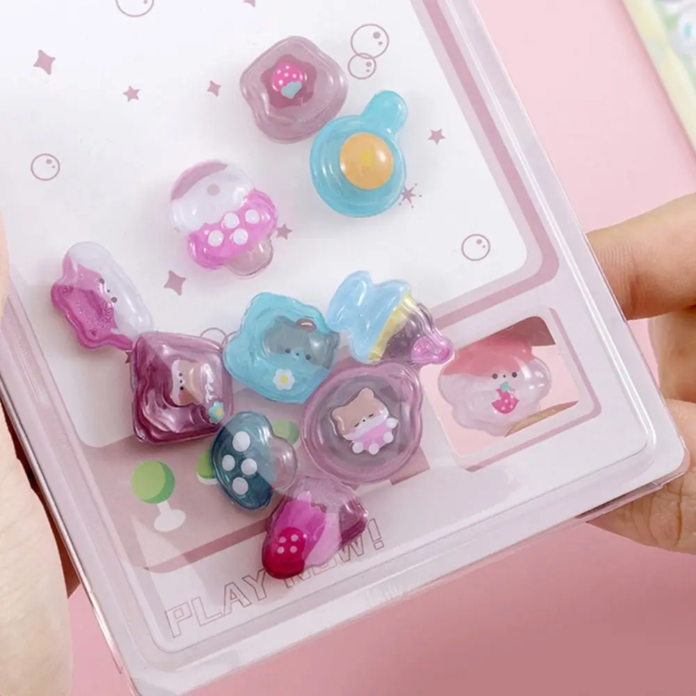 Embossed Animal 3D Crystal Sticker DIY Crafts PVC 3D Relief Stiers Drop Particle Decal Cartoon Animal Sticker