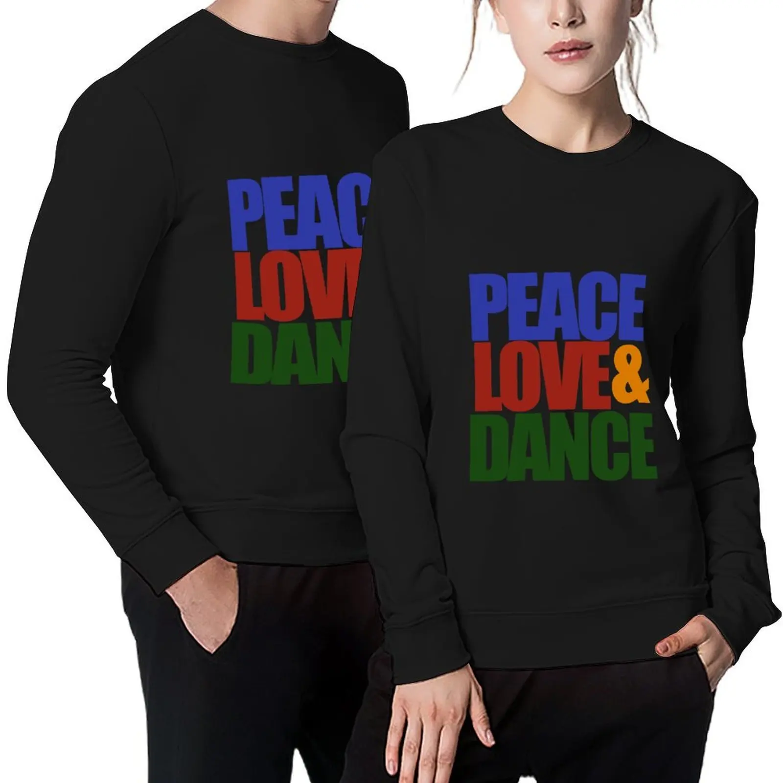 

peace love and dance Pullover men's clothing korean style clothes autumn jacket men tracksuit sweatshirt male