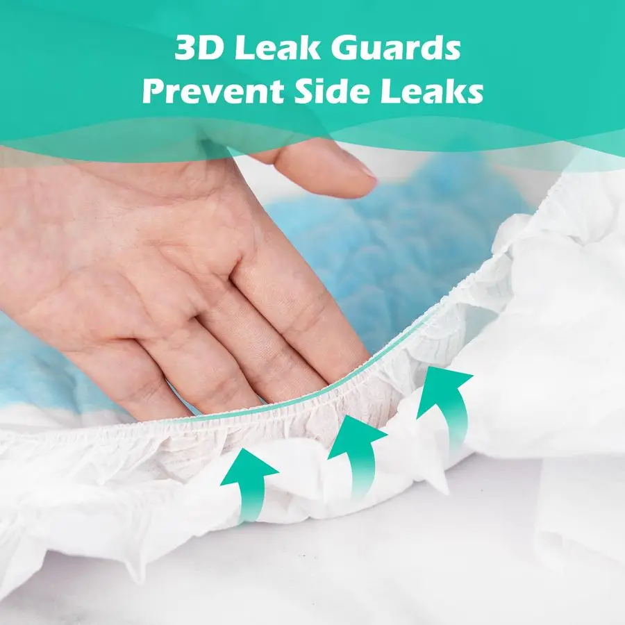 TrustPlus Adult Diapers with Maximum Absorbency, Unisex Disposable Incontinence Briefs with Tabs for Men and Women, Odor Control