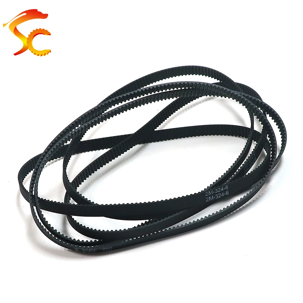 GT2 Timing Belt Width 6/9/10/15mm Rubber Closed Loop Synchronous Drive Belt 2M 322 324 326 328 330