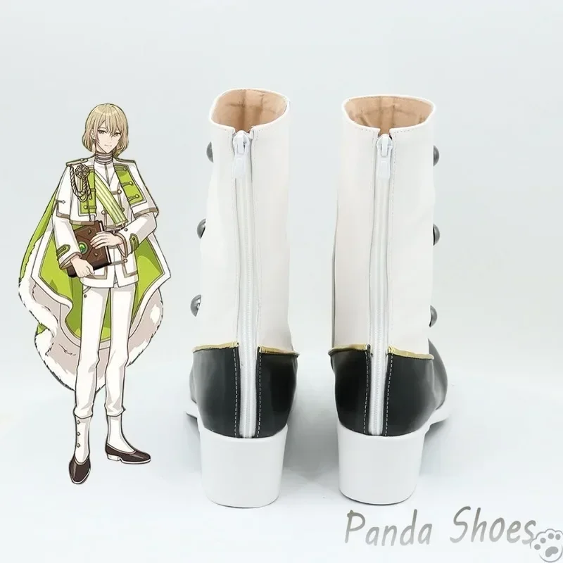 รองเท้าคอสเพลย์ฟิกาโร่จากอนิเมะเกม รองเท้าบูทยาวสำหรับคอสเพลย์ฟิกาโร่จากการ์ตูน ใช้เป็นอุปกรณ์ประกอบชุดคอสเพลย์สำหรับงานคอนเวนชั่น ปาร์ตี้ฮาโลวีน