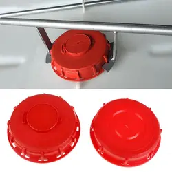 IBC Tank Lid Water Liquid Tank Cap with Gasket Inner Dia 163mm Good Sealing Red Cover with Breathing Hole for IBC Water Tank