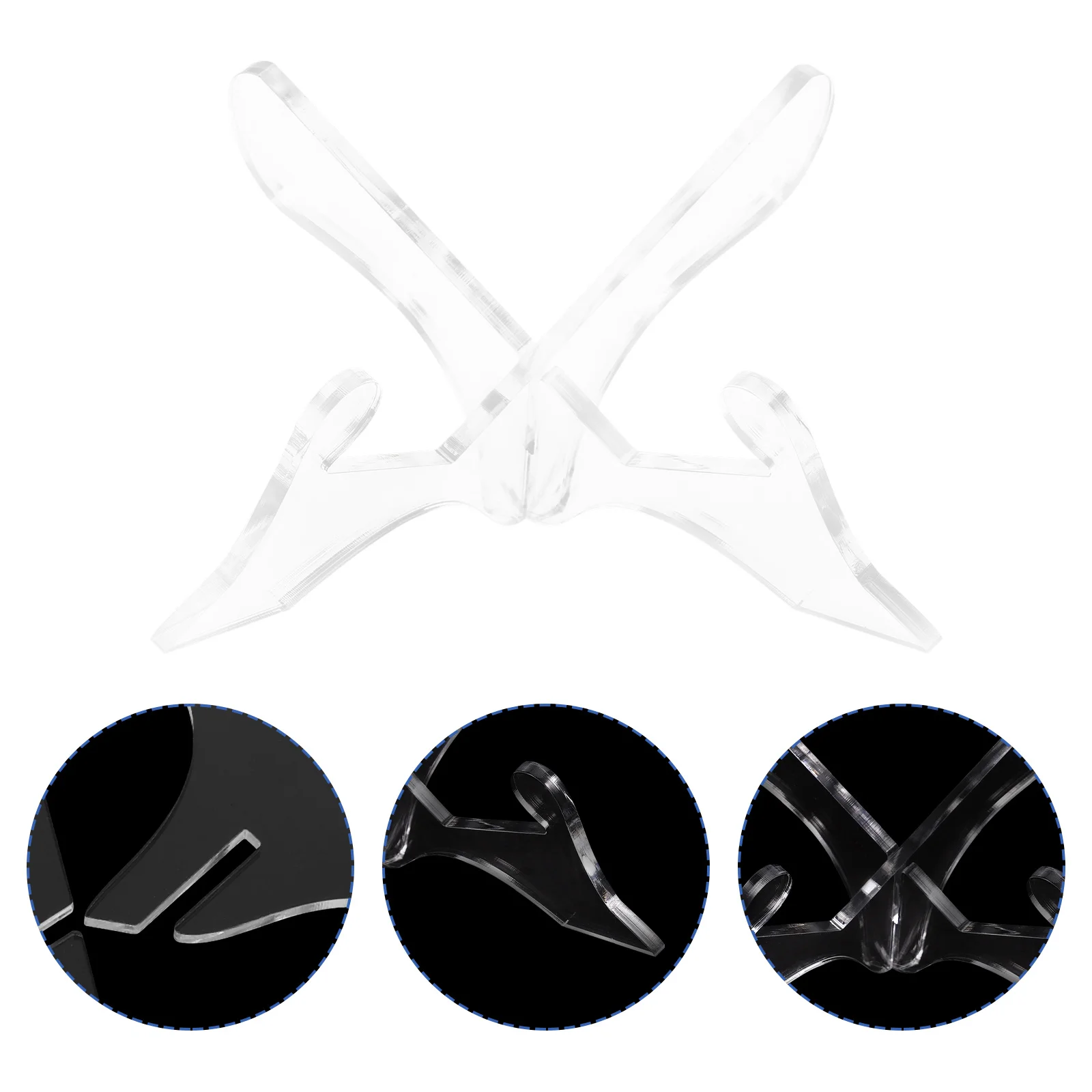 

Acrylic Book Stand Recipe Holder Cookbook Holder Kitchen Counter Lightweight Stable Multi-Functional Reading Rack Display