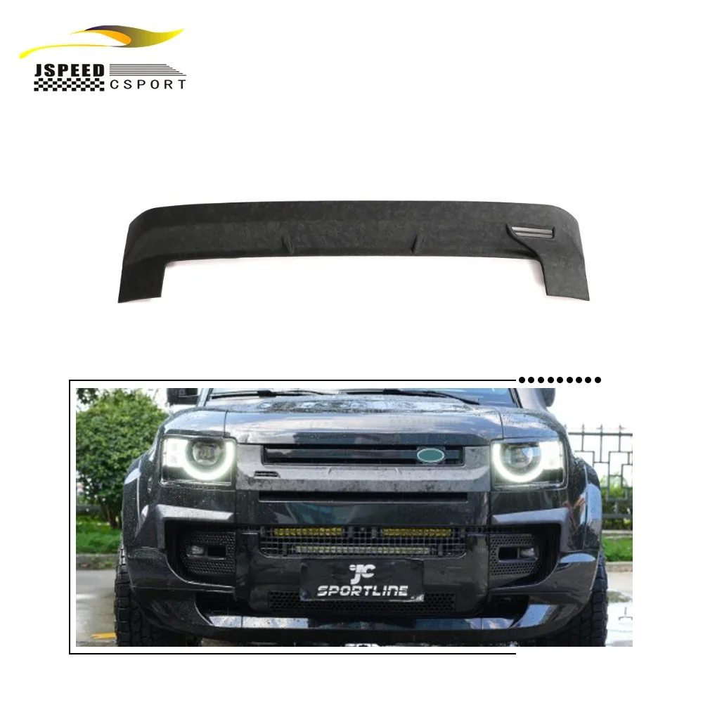 

Suitable for Land Rover Defender L663 2021-2022 Dry carbon fiber front grille molded rod decorative cover