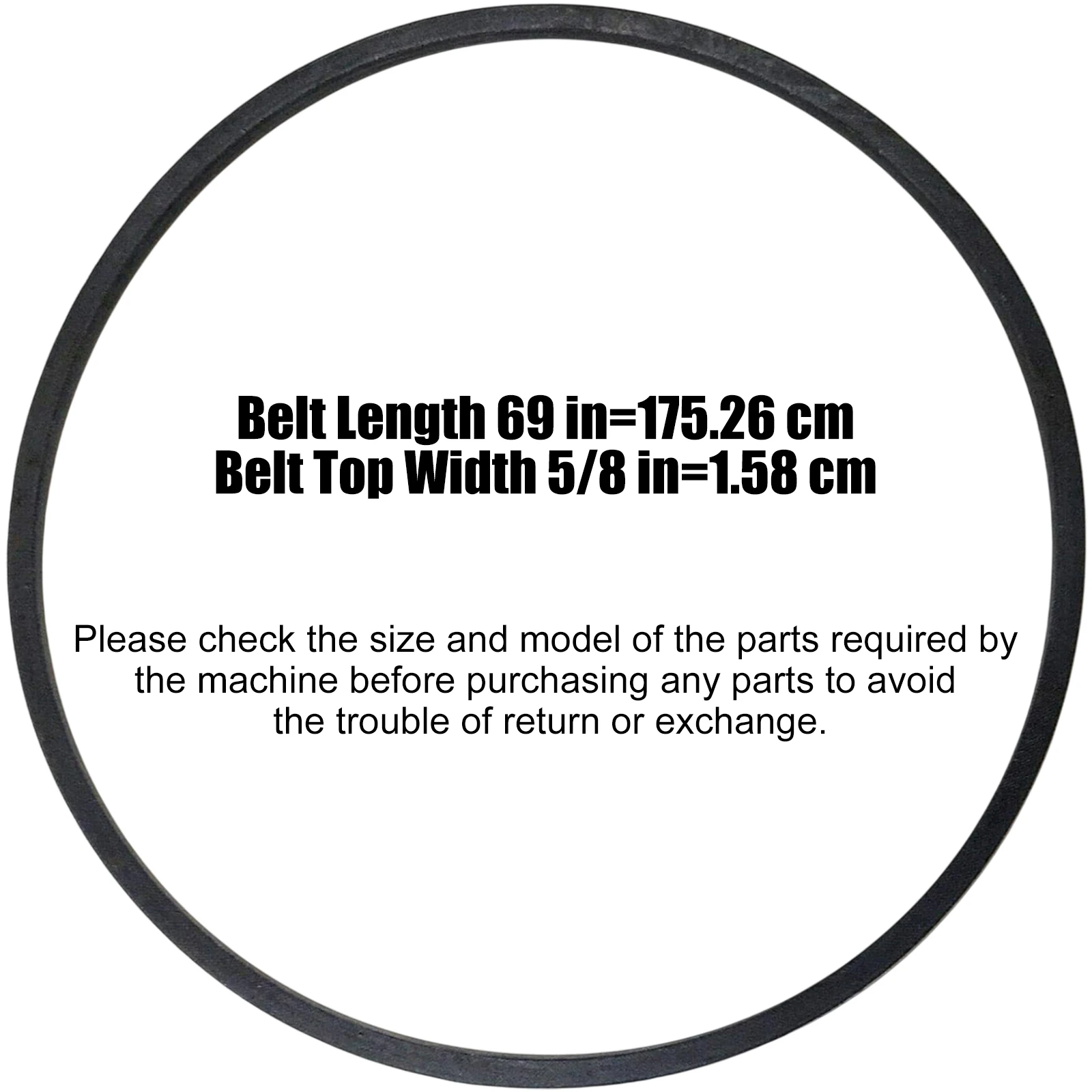 954-0329A Lawn Mower Deck Belt for Bolens Husky MTD Yard Machines Yard Man Husqvarna Lawn Tractor, Replaces 754-0329 754-0433