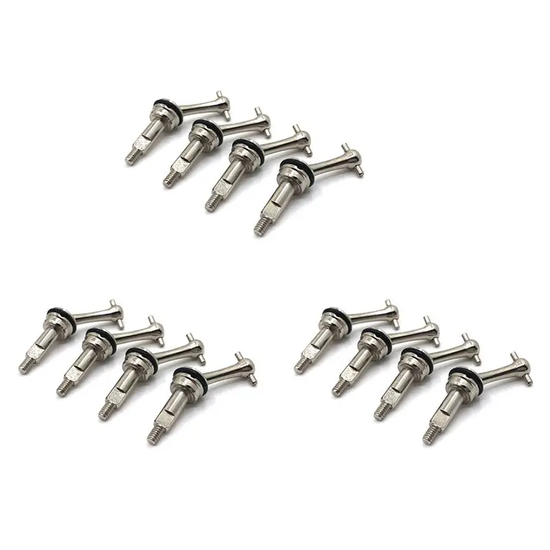 12Pcs Metal Extended Drive Shaft CVD Universal Joint For Wltoys 284131 K969 K989 K999 P929 1/28 RC Car Upgrade Parts