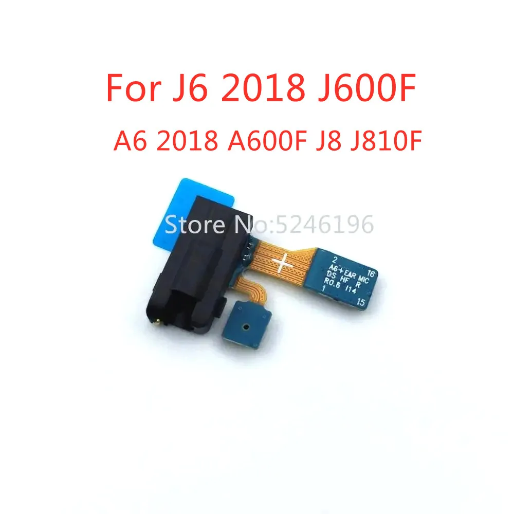 

Earphone Headphone Audio jack Flex Cable For Samsung Galaxy J6 2018 J600F A6 2018 A600F J8 J810FSocket Jack Port With Microphone