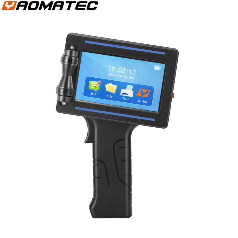 Yaomatec  30 language 12.7mm online date number logo expiry date label portable hand jet handheld new thermal inkjet printer