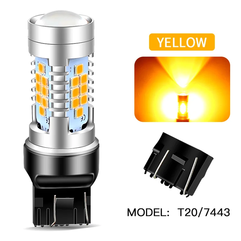 2 Stück Fehlerfreie Canbus 30SMD 1156 P21W PY21W BA15S BAU15S LED-Birnen Blinker 1157 P21/5W BAY15D T20 7443 Bremslicht