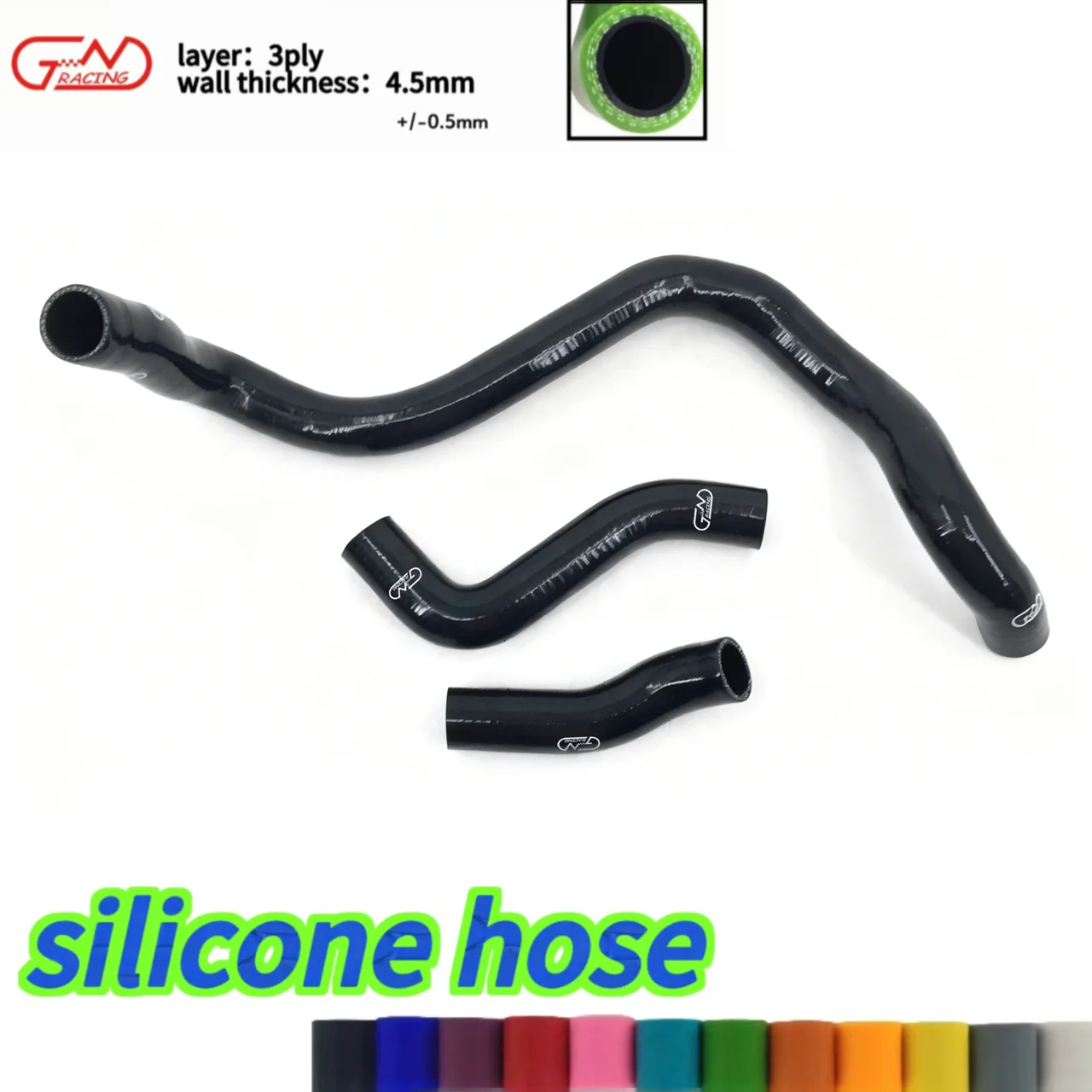 

JN RACING silicone hose SILICONE RADIATOR COOLANT HOSE For VW Golf Bora Jetta MK4 IV 1.8T Turbo